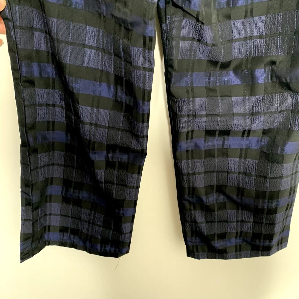 Ciao Lucia Pietro Woven Taffeta Pant Sapphire Womens Blue Size Small Made in La - Picture 10 of 13